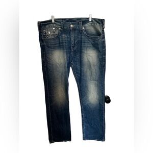 Men’s True Religion Jeans Ricky Relaxed Straight Jeans Size‎ 38
